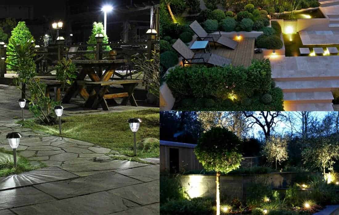 Phương pháp để sân vườn đẹp với đèn trang trí sân vườn