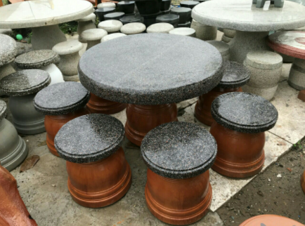 bàn ghế đá