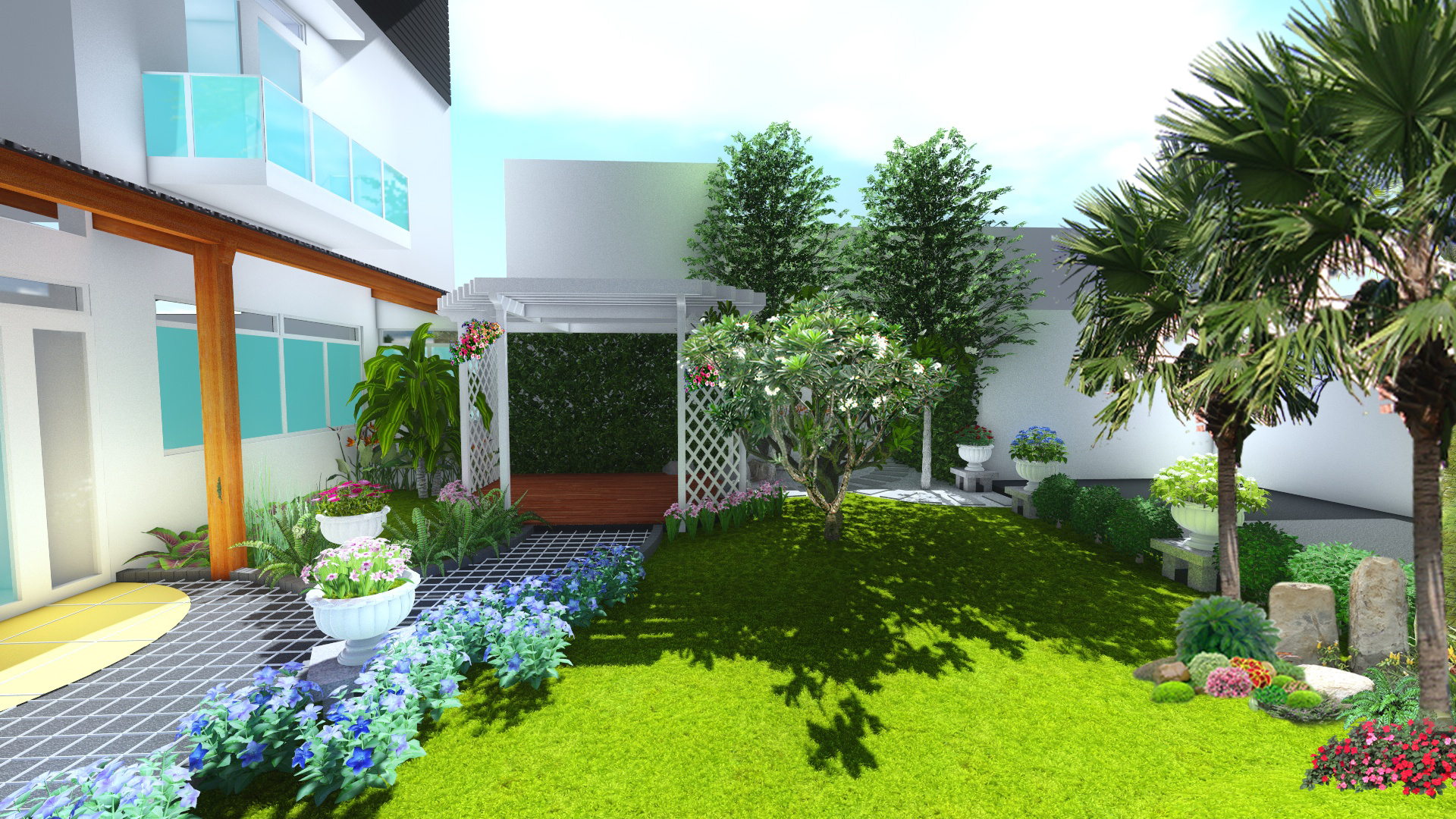 Cây cảnh sân vườn yếu tố giúp sân vườn thêm trong xanh