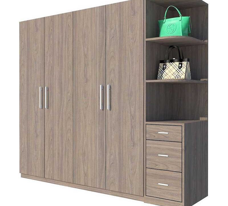 Tủ quần áo 4 buồng gỗ công nghiệp - Giúp phòng ngủ của bạn ngăn nắp