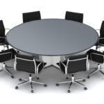 Bàn họp tròn - sự lựa chọn hàng đầu cho phòng họp có không gian nhỏ