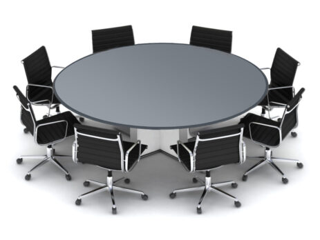 Bàn họp tròn - sự lựa chọn hàng đầu cho phòng họp có không gian nhỏ