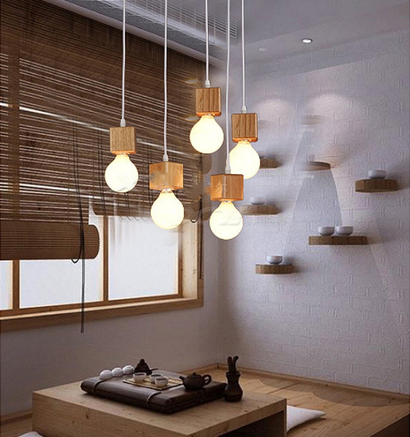 Các mẫu đèn thả trần bằng gỗ phổ biến nhất hiện nay
