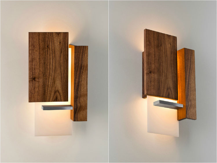 Đèn treo tường bằng gỗ - đơn giản mà sang trọng
