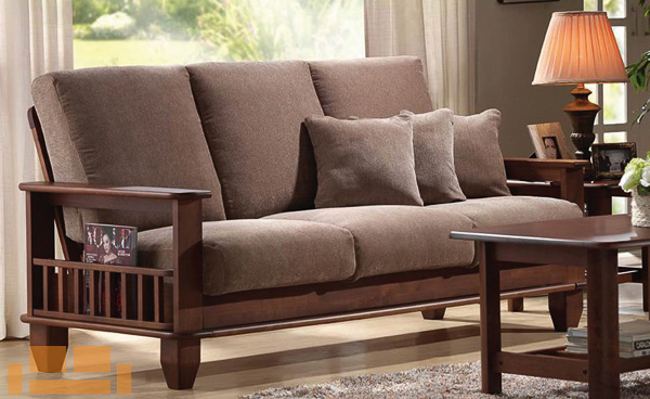 Ghế sofa gỗ bọc nệm với những kiểu dáng đa dạng