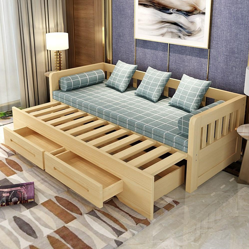 Ghế sofa kiêm giường ngủ mang đến tiện nghi cho gia đình bạn.