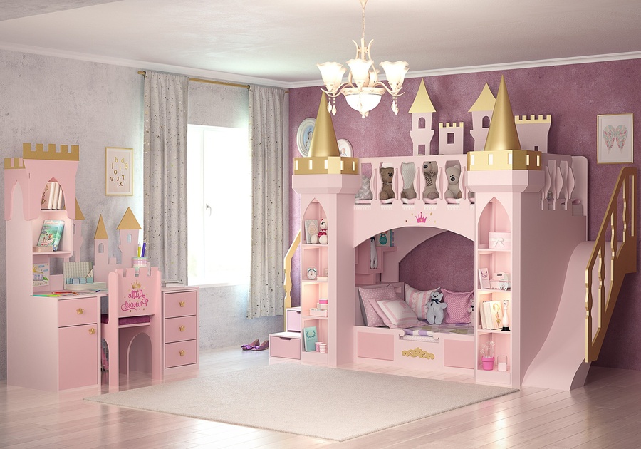 Tổng hợp một số mẫu giường công chúa cho bé - Ai nhìn cũng mê!