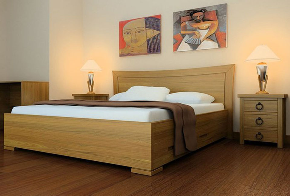 giường ngủ gỗ sồi Nga