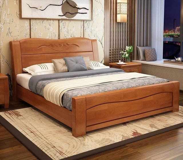 giường gỗ óc chó