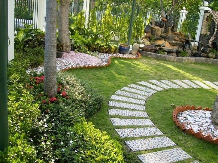 mẫu thiết kế sân vườn phong cách Châu âu