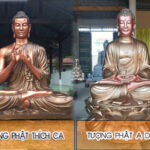 Bạn phải biết những điều này để đừng nhầm lẫn tượng Phật Thích Ca và A Di Đà