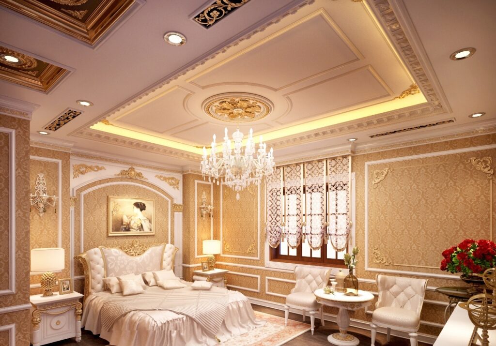 Một số mẫu trần thạch cao phòng ngủ đẹp dành cho gia đình bạn.