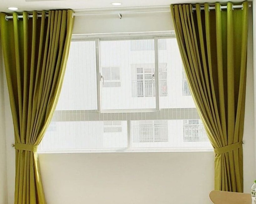 Rèm cửa sổ phòng ngủ màu xanh - Hợp phong thủy mà lại tinh tế