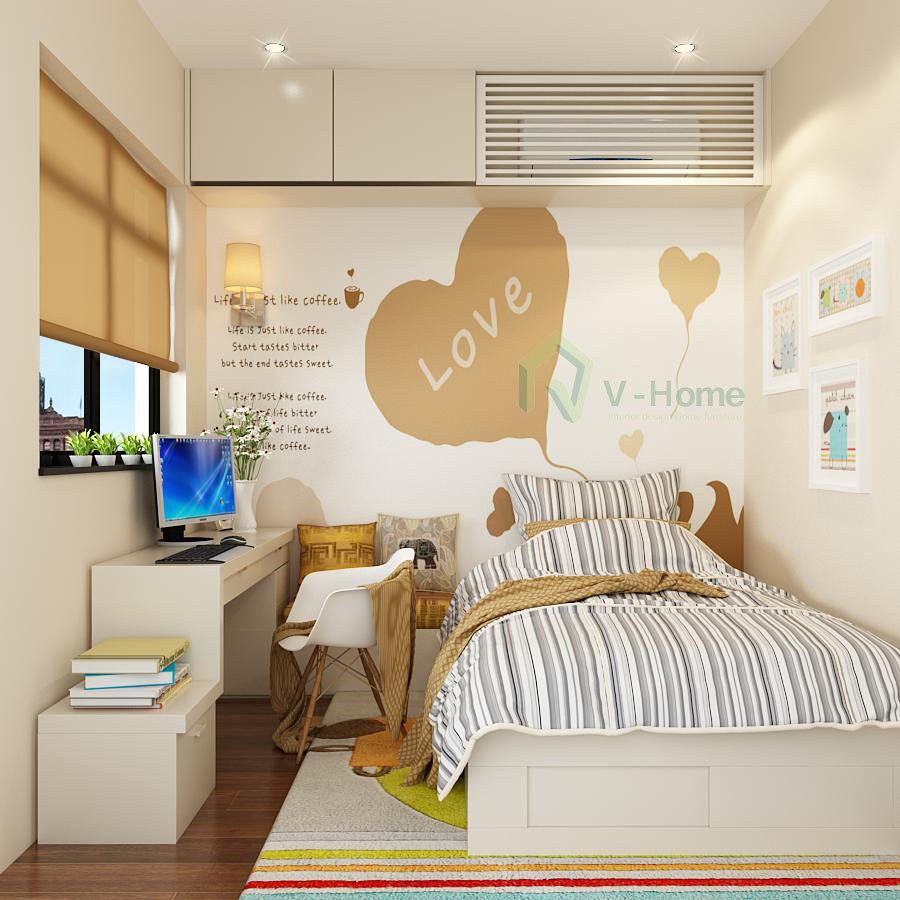 Mách bạn tuyệt chiêu thiết kế trang trí phòng ngủ 5m2 nhỏ gọn tối ưu không gian