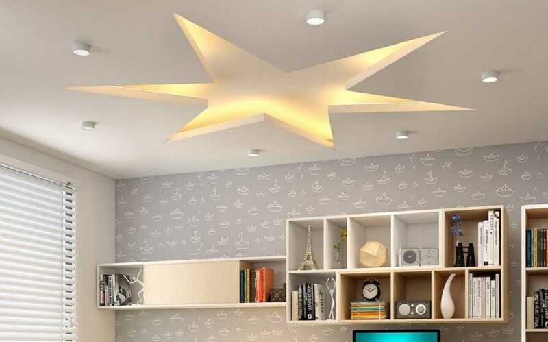 Trần thạch cao hình ngôi sao - Mẫu thiết kế trần phòng ngủ phù hợp với từng đối tượng