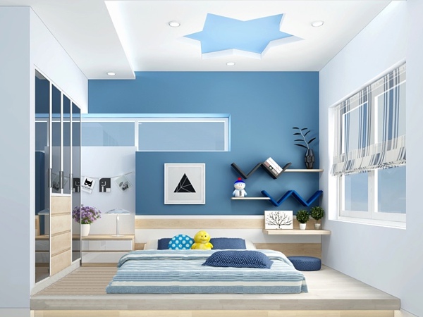 Trần thạch cao hình ngôi sao - Mẫu thiết kế trần phòng ngủ phù hợp với từng đối tượng
