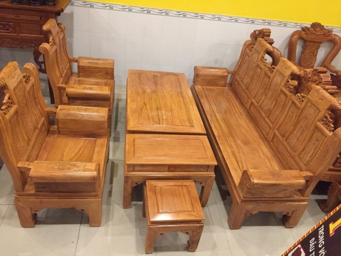 Bộ bàn ghế gỗ gõ