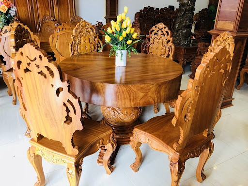 bàn ghế ăn bằng gỗ