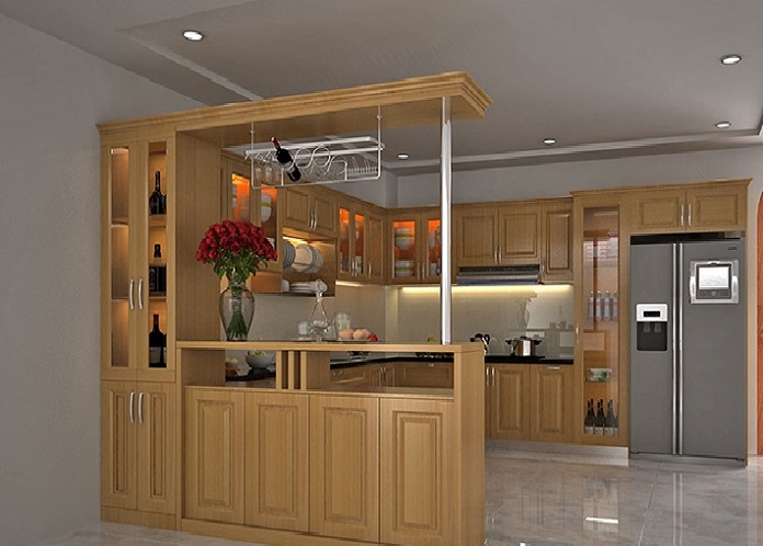 Quầy bar bếp mini - góc không gian thật "chill" cho gian bếp gia đình bạn