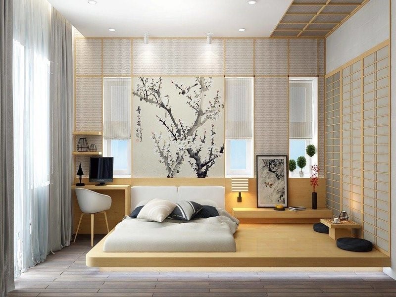 Trang trí phòng ngủ kiểu nhật - Rất thích hợp cho người tối giản tinh tế 