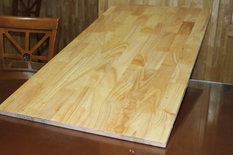 mặt bàn gỗ cao su