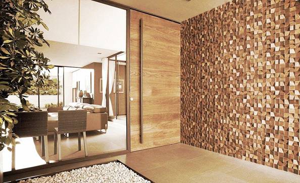 Gạch mosaic gỗ