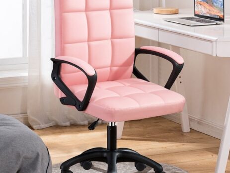 Ghế xoay màu hồng