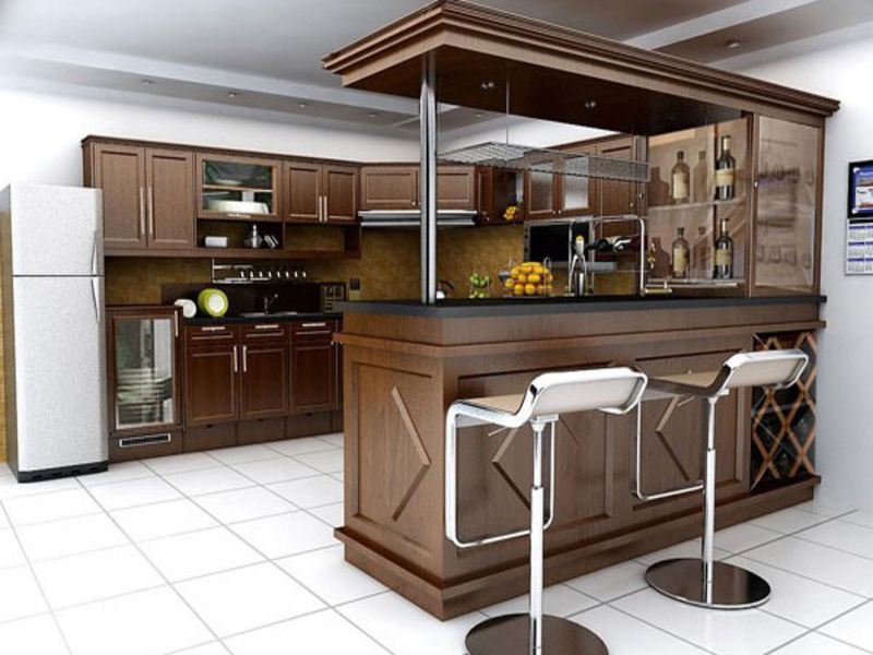 Gia đình bạn có nên sử dụng quầy bar ngăn bếp và phòng khách hay không?