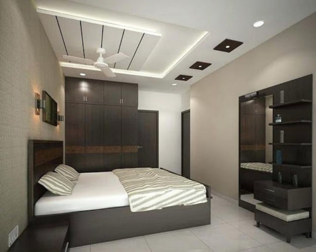 Một số mẫu trần thạch cao cho phòng ngủ hình chữ nhật đẹp sang trọng cho gia đình bạn