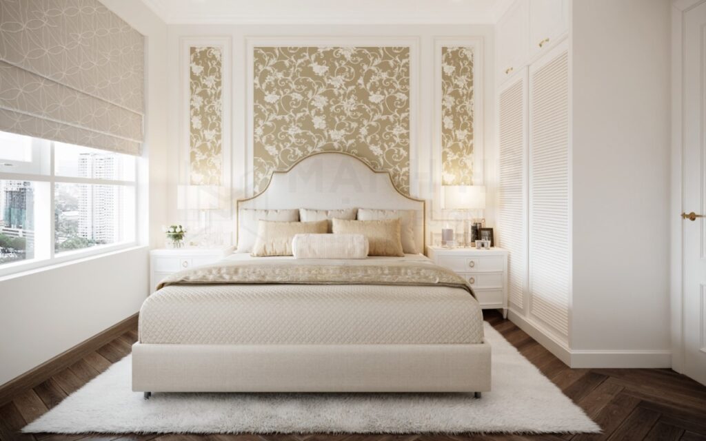 Màu tường phòng ngủ đẹp màu trắng