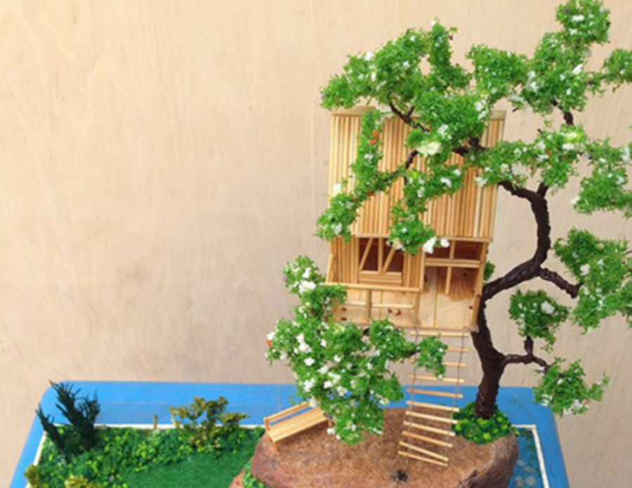 Làm mới không gian sống của bạn bằng cách làm mô hình nhà tăm tre tuyệt đẹp