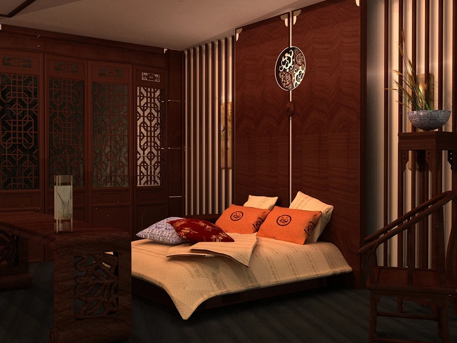 Mách cho bạn một số cách trang trí phòng ngủ kiểu Trung Quốc tuyệt đẹp
