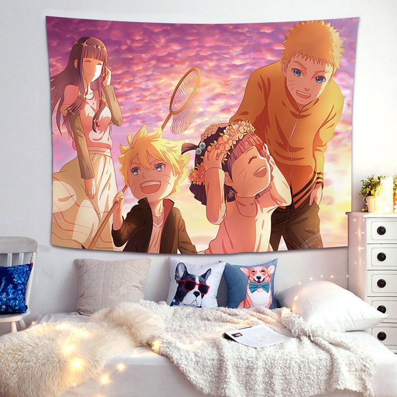 Căn phòng ngủ tông màu sáng dường như trở nên nổi ật với phong cách trang trí anime.