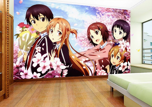 Phong cách phòng ngủ Anime với xu hướng ngọt ngào luôn thể hiện được niềm đam mê nồng nàn.