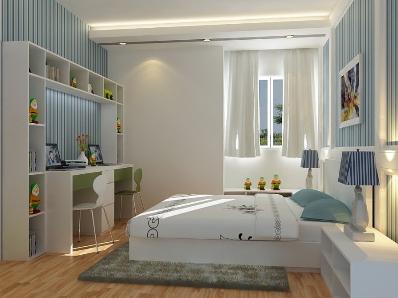 Cách thiết kế trang trí phòng ngủ 6m2 đẹp mỹ mãn mở rộng không gian cho bạn 