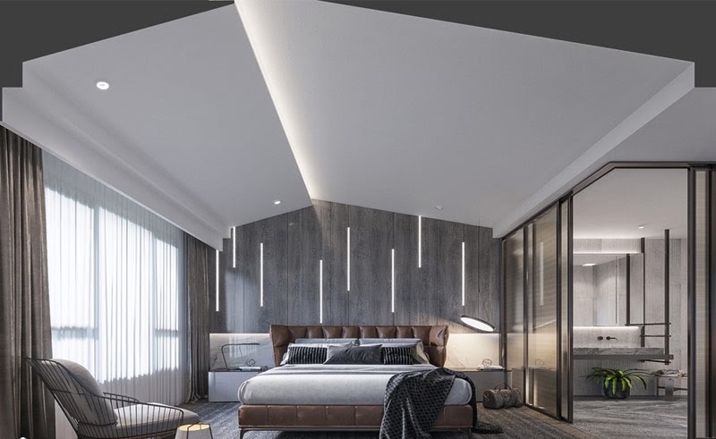 10+ mẫu trần thạch cao dành cho phòng ngủ khách sạn đẹp lung linh HOT hit hiện nay