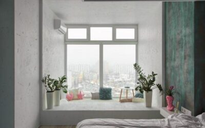 Trang trí cửa sổ phòng ngủ bằng cây xanh