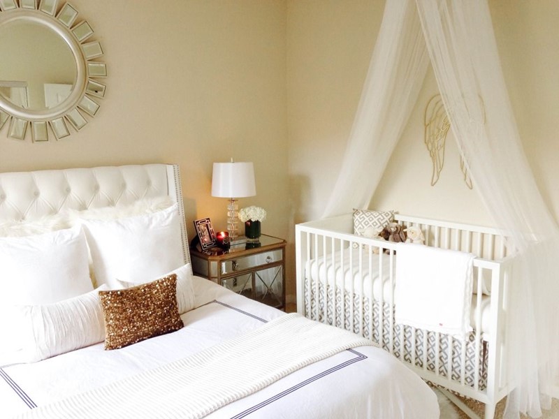 Trang trí phòng ngủ có em bé với màu sắc hài hòa và dịu nhẹ