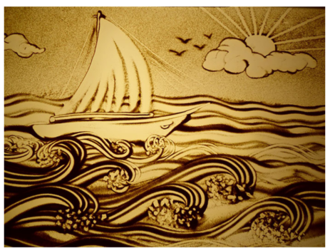 Nghệ thuật tranh cát động và sự khác nhau của tranh cát động với tranh cát tĩnh
