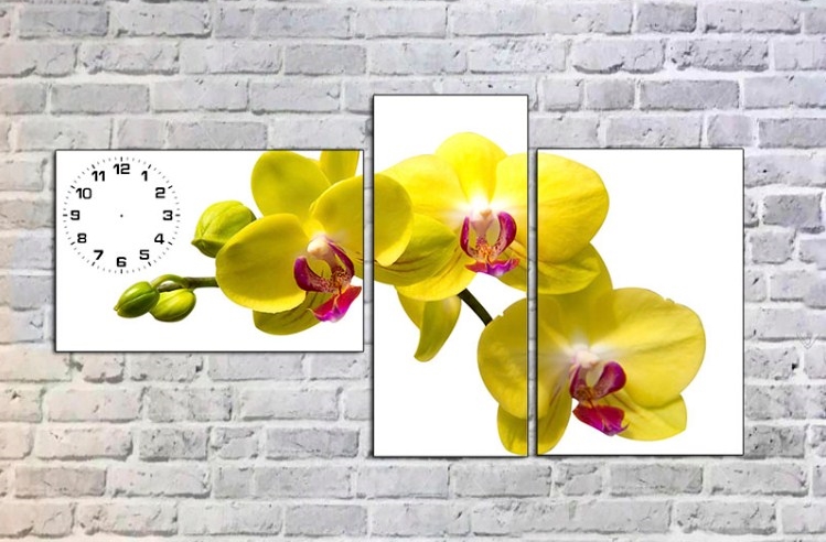 Tranh phòng ngủ tuổi tân hợi - Mẫu Tranh hoa lan vàng treo tường phòng ngủ cho người mệnh Kim