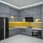 Tủ bếp acrylic - xu hướng của những căn bếp hiện đại năm 2022