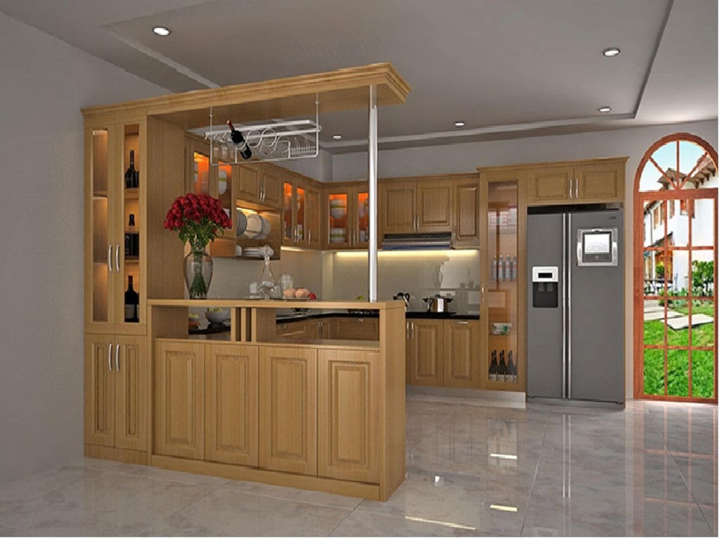 Bạn có nên chọn mua tủ bếp gỗ xoan đào cho căn bếp hay không?