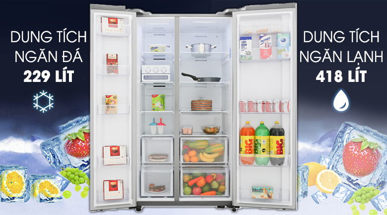 Giới thiệu tủ lạnh Samsung inverter 647 lít rs62r5001m9/sv