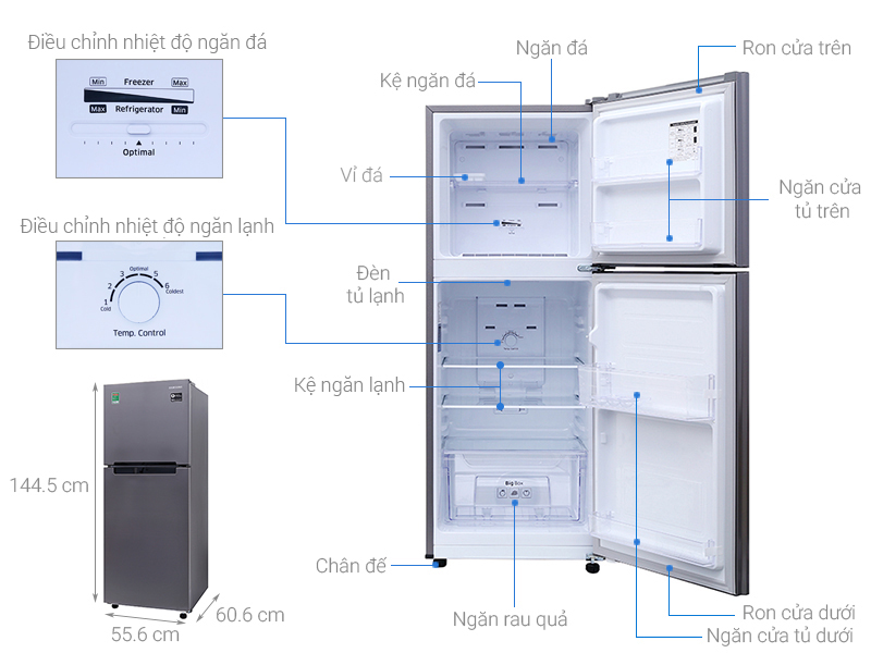 Có nên mua tủ lạnh Samsung Inverter 208 lít RT19M300BGS/SV không?