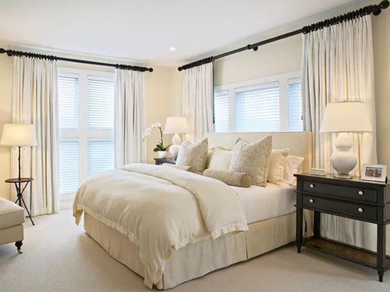 Tường phòng ngủ trắng đẹp đa dạng nhiều phong cách thiết kế đẹp