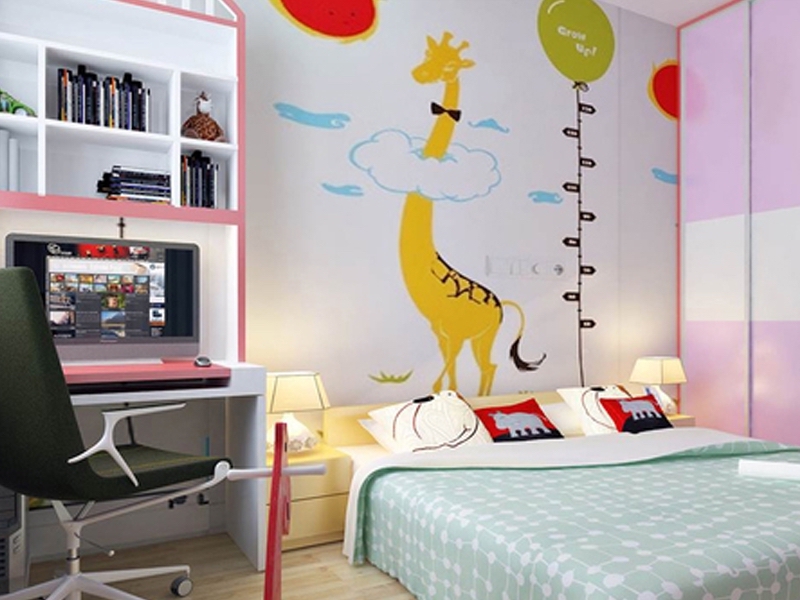 Vẽ tranh phòng ngủ đơn giản cho bé thêm thích thú với không gian phòng ngủ