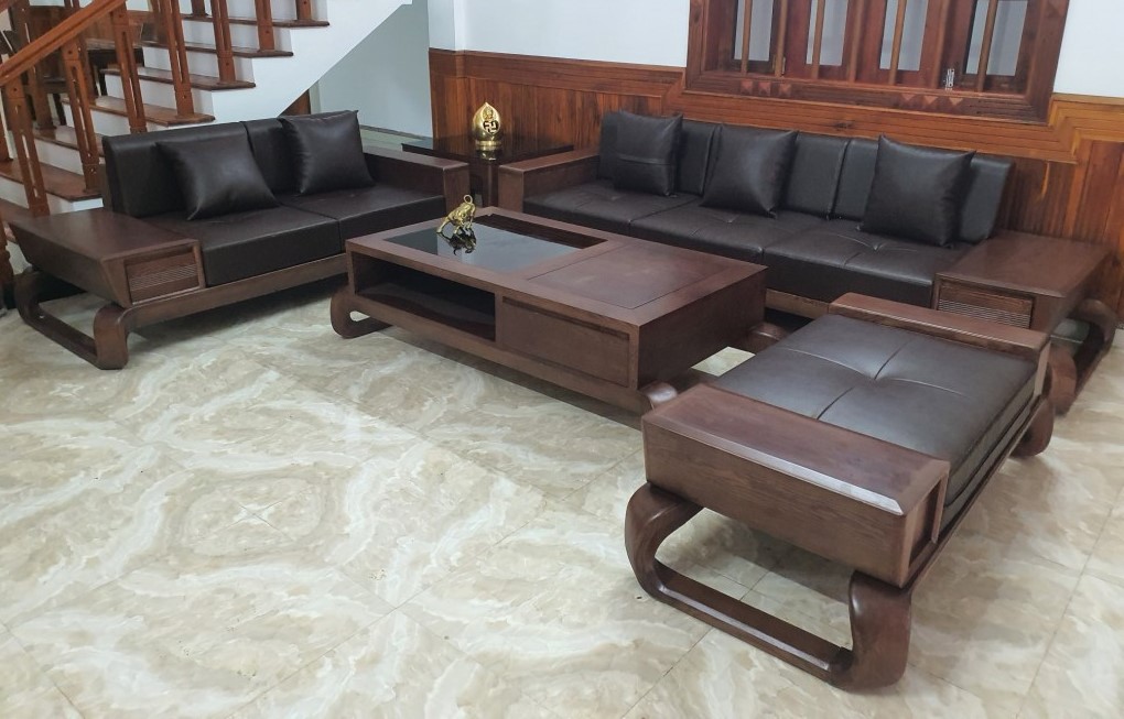 Sofa gỗ sồi Mỹ