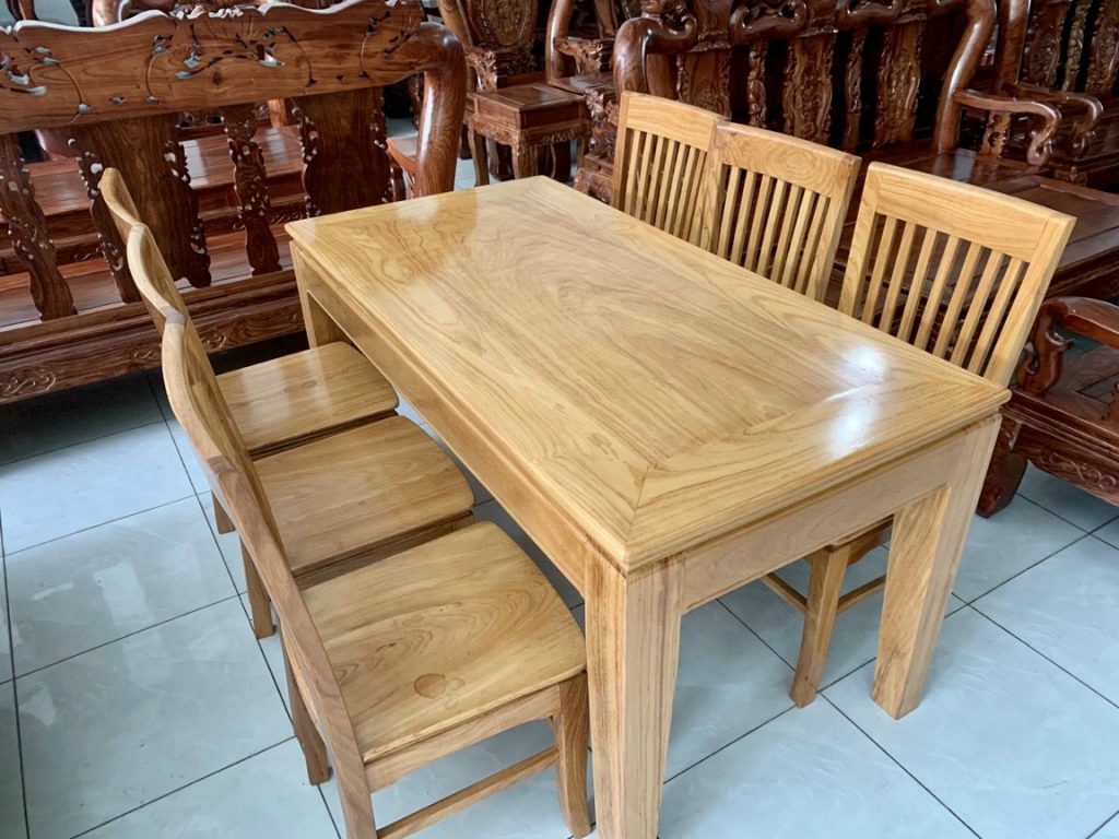 Bộ bàn ăn 6 ghế gỗ