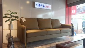 Ghế sofa văng da Romero màu xám(SB119) 3S