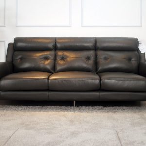 Ghế sofa văng da phòng khách Ghế sofaland Hilbert (Màu đen)